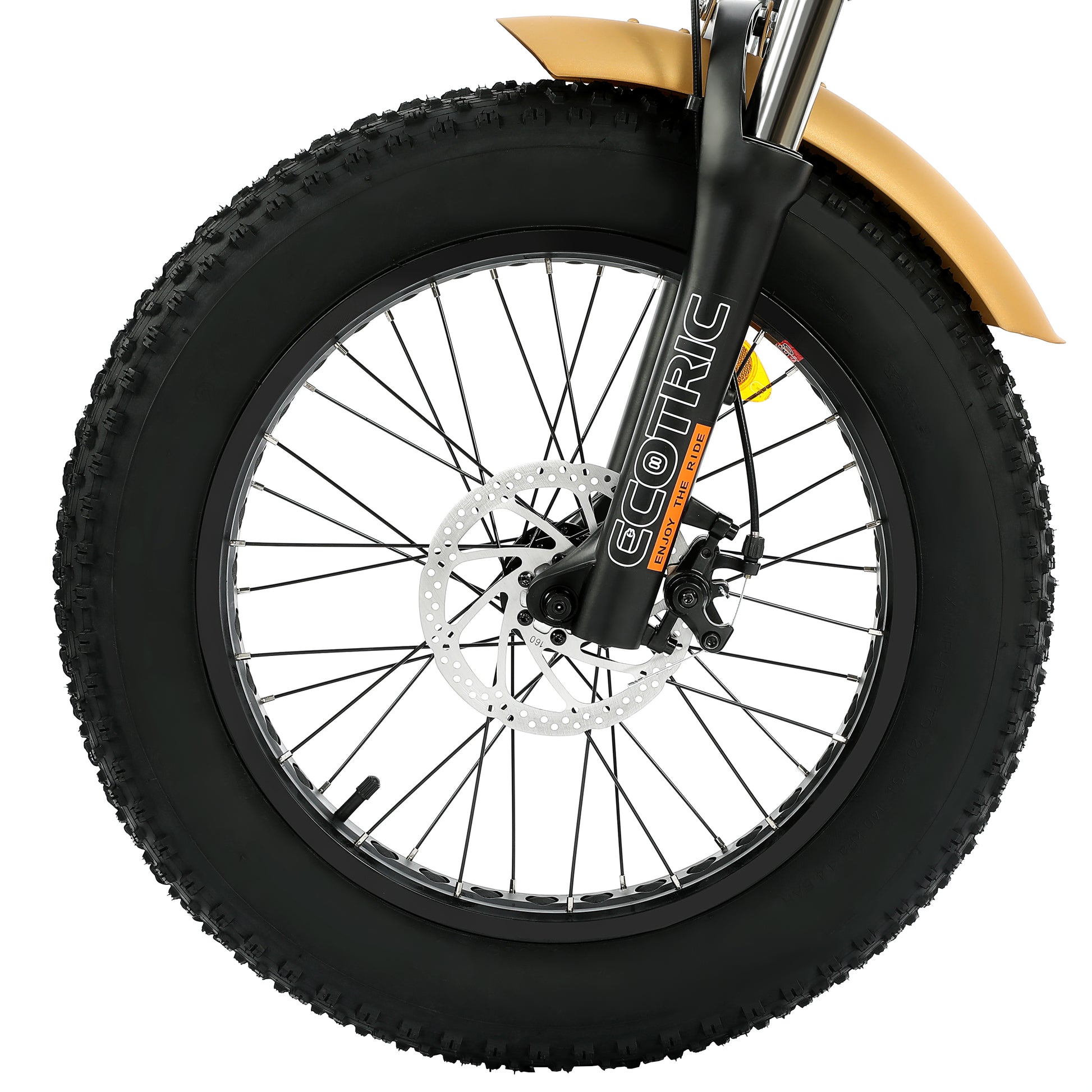 48v Folding Fat Tire Electric Bike - Gold - Goody's Electric Bikes