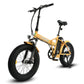 48v Folding Fat Tire Electric Bike - Gold - Goody's Electric Bikes