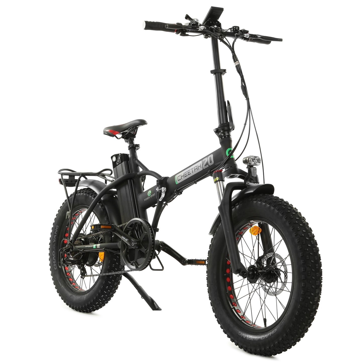 48v Fat Tire Folding Electric Bike - Black - Goody's Electric Bikes