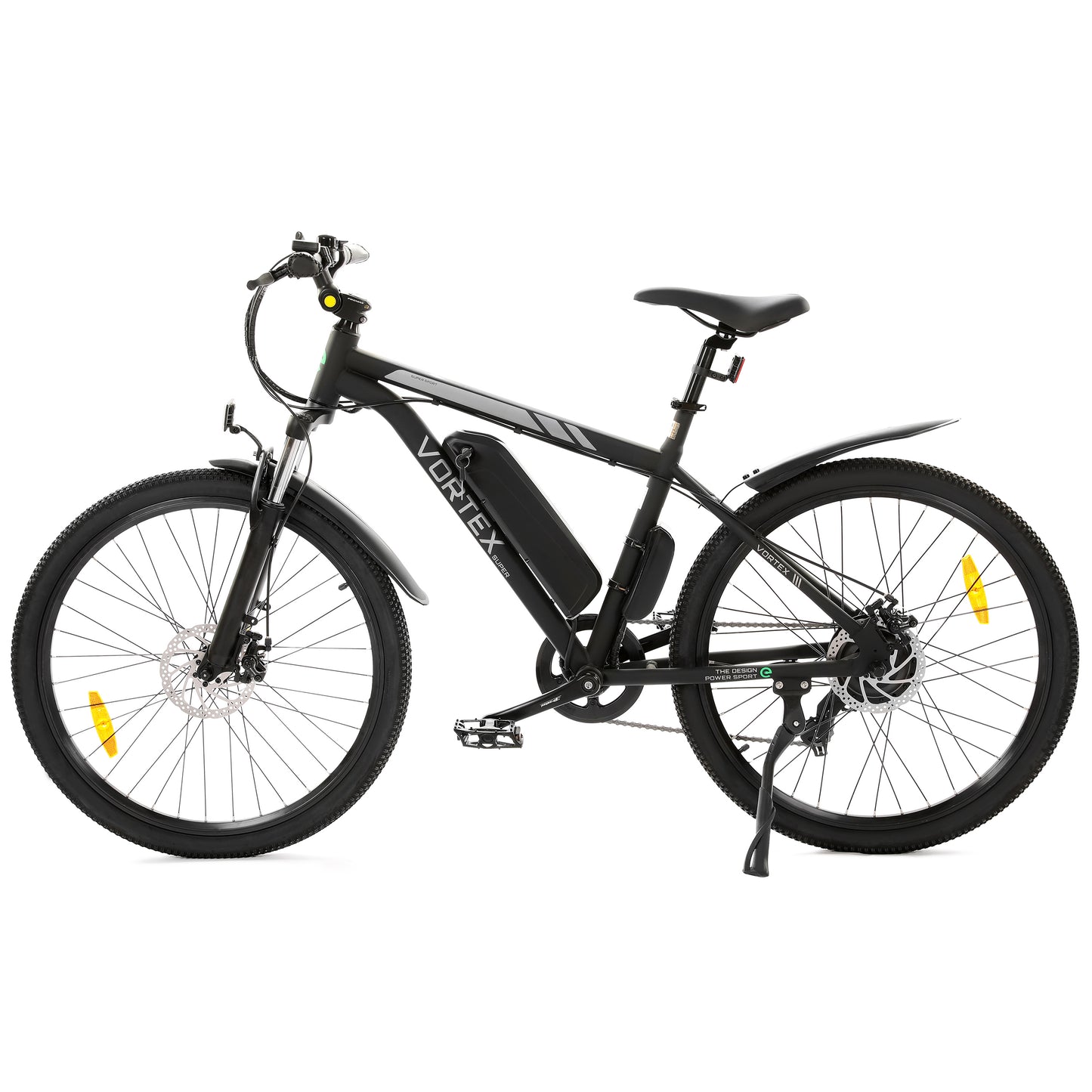 Vortex Electric City Bike - Matte Black - Goody's Electric Bikes