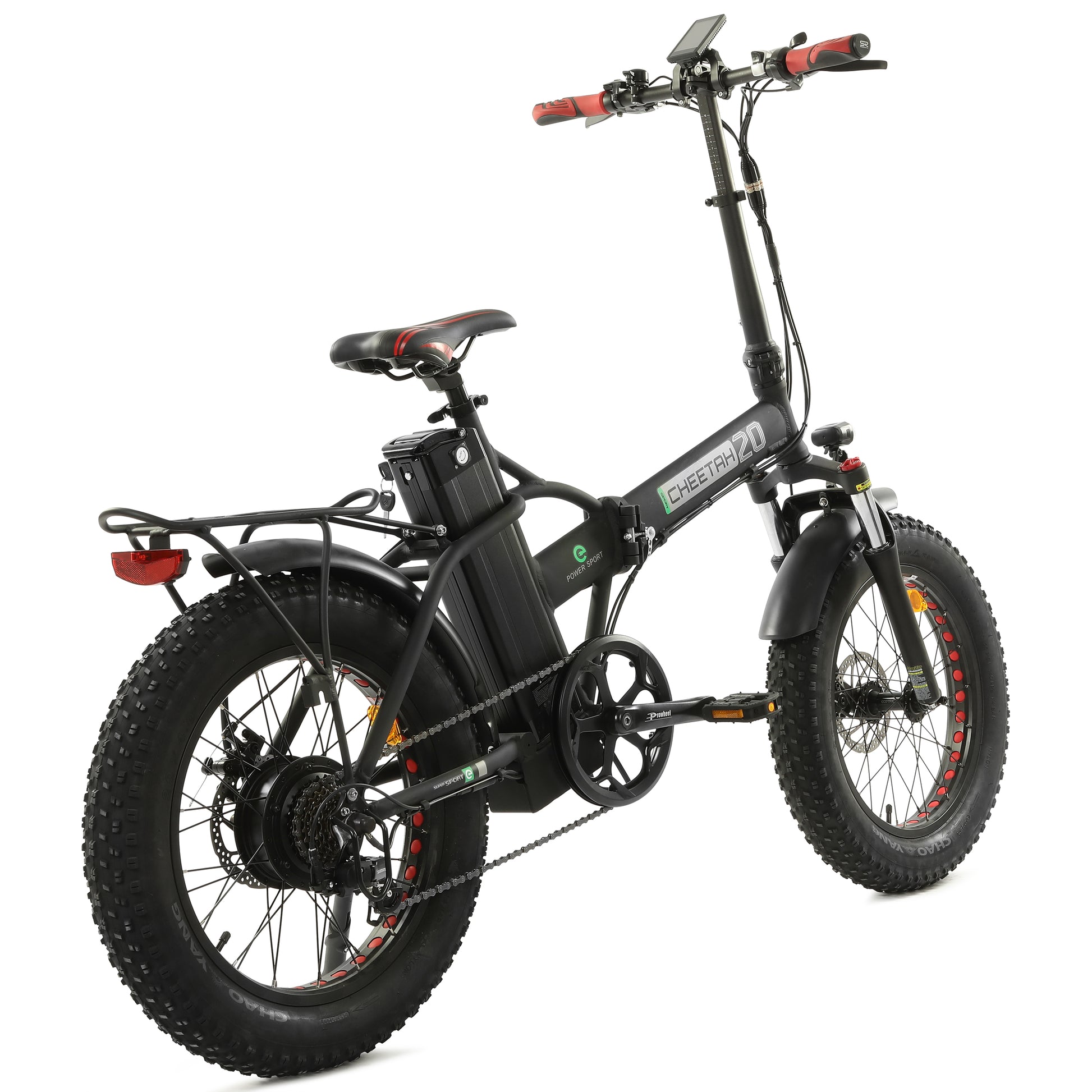 48v Fat Tire Folding Electric Bike - Black - Goody's Electric Bikes