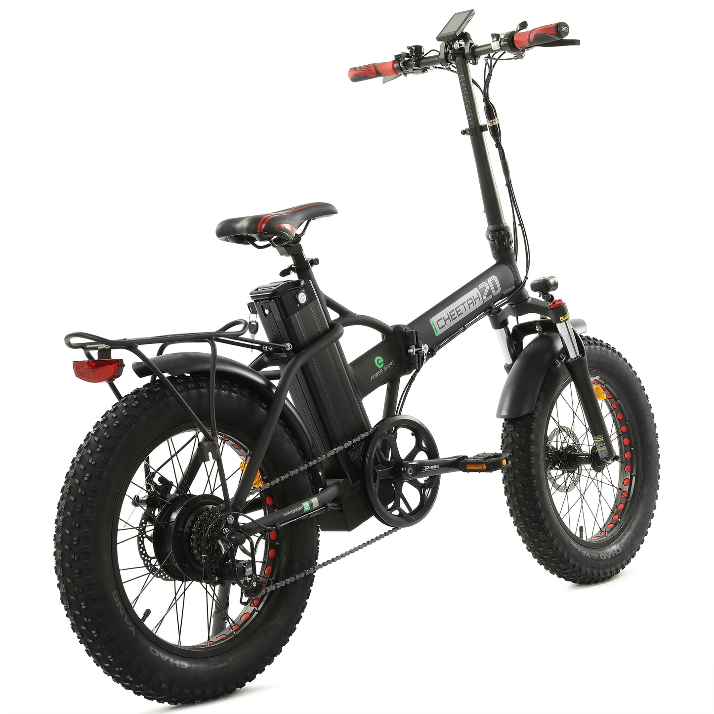 48v Fat Tire Folding Electric Bike - Black - Goody's Electric Bikes