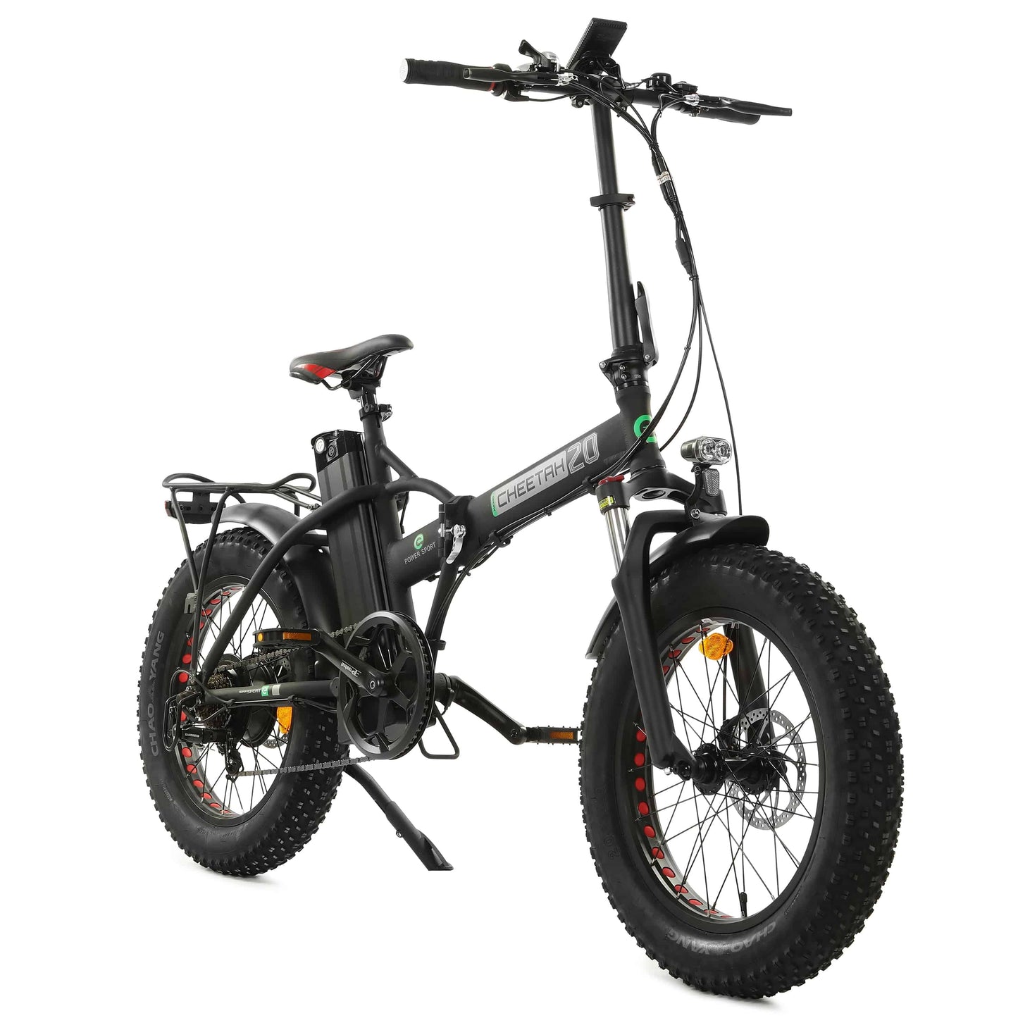 48v Fat Tire Folding Electric Bike - Black