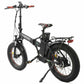 48v Fat Tire Folding Electric Bike - Black