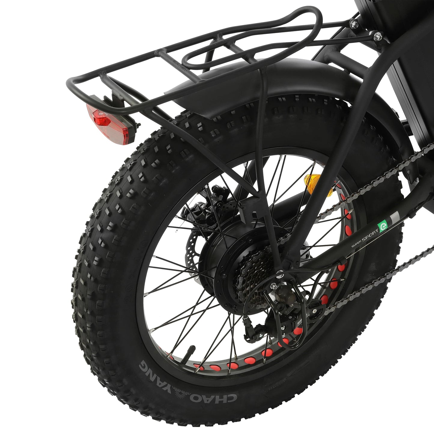 48v Fat Tire Folding Electric Bike - Black