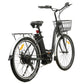 PEACEDOVE Electric City Bike - Matte Black