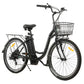 PEACEDOVE Electric City Bike - Matte Black