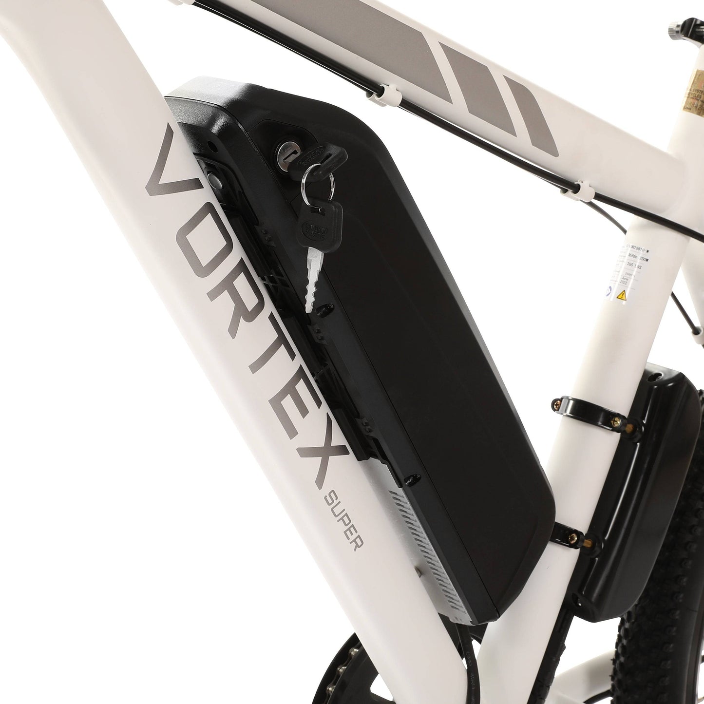 VORTEX Electric City Bike - White