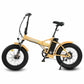 48v Folding Fat Tire Electric Bike - Gold