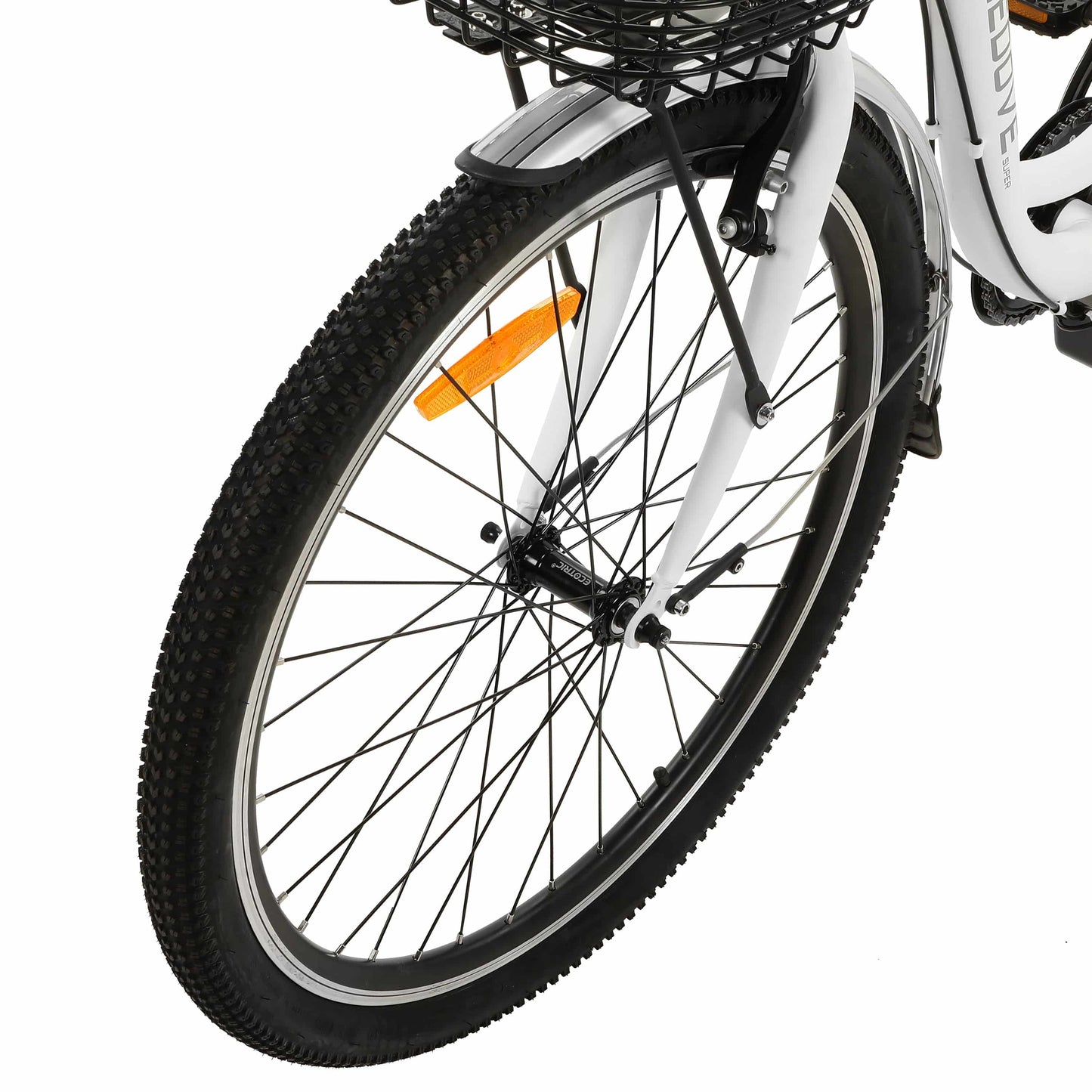 PEACEDOVE Electric City Bike - White